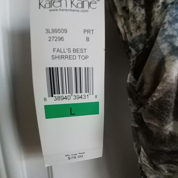 Karen Kane v neck sleeveless graphic print fits m - Picture 4 of 7